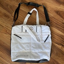 Younique 2016 Convention Swag Crossbody Bag Tote Large White Makeup Satchel RARE