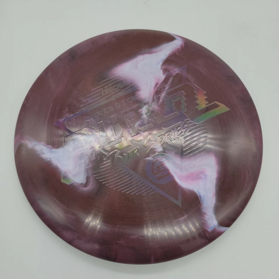 Discraft 2022 Chris Dickerson Tour Series Buzzz -Maroon White Swirl/Ghost Prism  - Image 2 of 3
