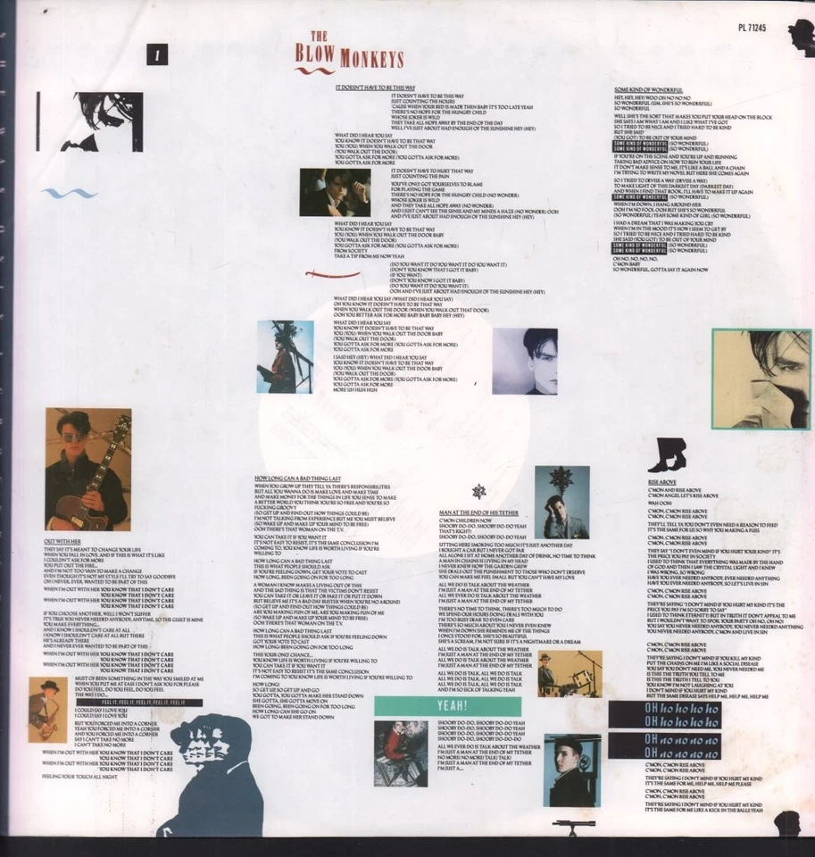 BLOW MONKEYS SHE WAS ONLY A GROCER'S DAUGHTER LP VINYL 11 track vinyl lp with in - Bild 3 von 4