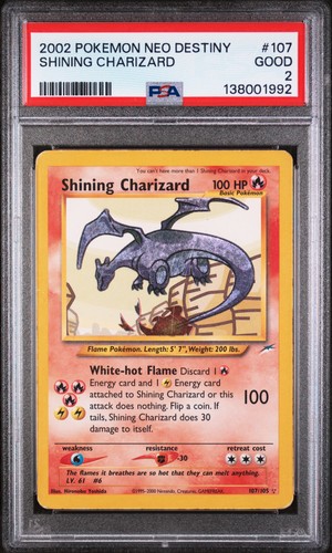 Shining Charizard (Unlimited) graded PSA 2 for sale on eBay