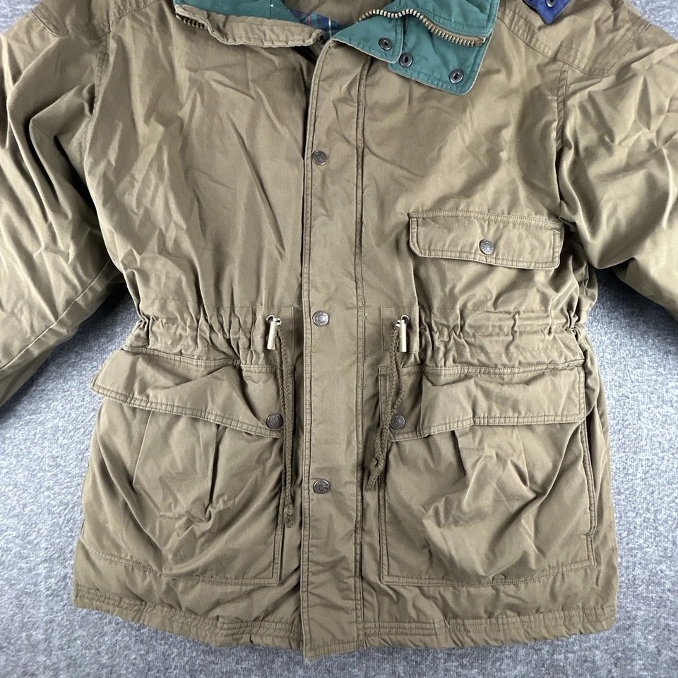 Chaqueta Parka Field & Stream Down Para Hombre Talla Grande Verde Oliva Con Capucha Acolchada Forrada Foto 2 de 4