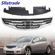 For Nissan Altima Sedan 2010-2012 Front Upper Bumper Grille Wchrome Trim