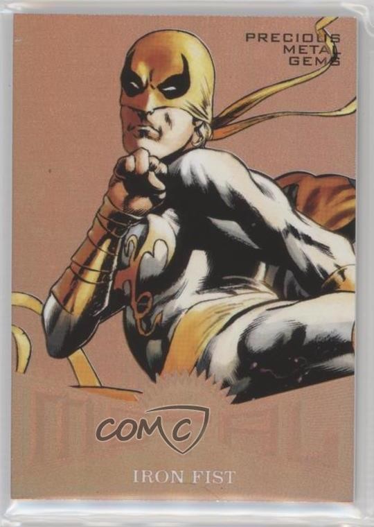 2017 Fleer Ultra Marvel Spider-Man Metal PMG Bronze 137/199 Iron Fist #MM13 09q5