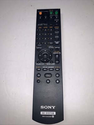 Sony RM-AAU029 Audio AV System Remote Control Black OEM Tested