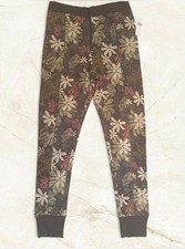 Anthropologie Saturday Sunday Olive Green Floral Print Joggers XS New with Tags