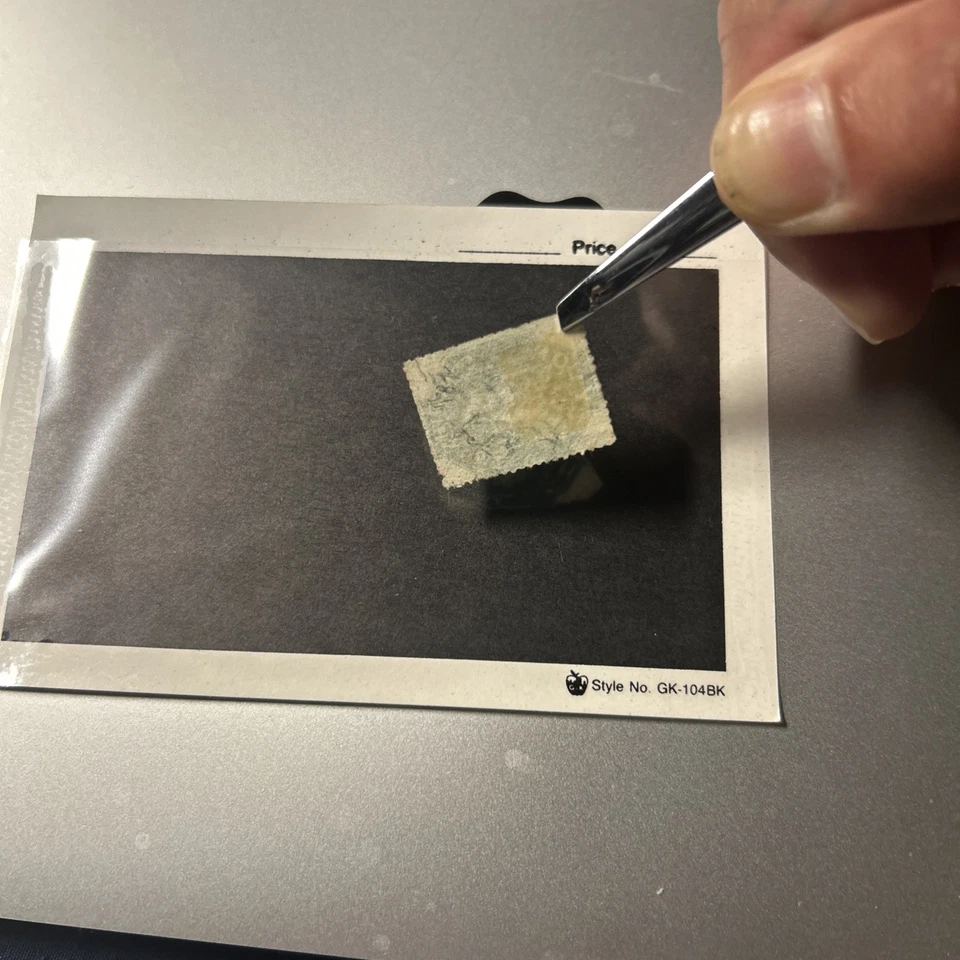 Ceylon 1859 Queen Victoria 2 Shillings dull blue stamp (SG #12) - Image 3 of 4