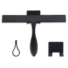 FY&XZH Never Rust Silicone Shower Squeegee for Glass Doors with Hook, Bathroom