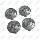 Set of 4 Toyota 62mm Centre Wheel Hub Caps CHROME SILVER Emblem Camry Hilux RAV4