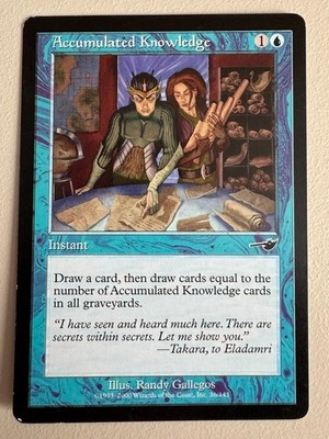 Accumulated Knowledge - MTG  - Nemesis- ENGL -  2000  M/NM