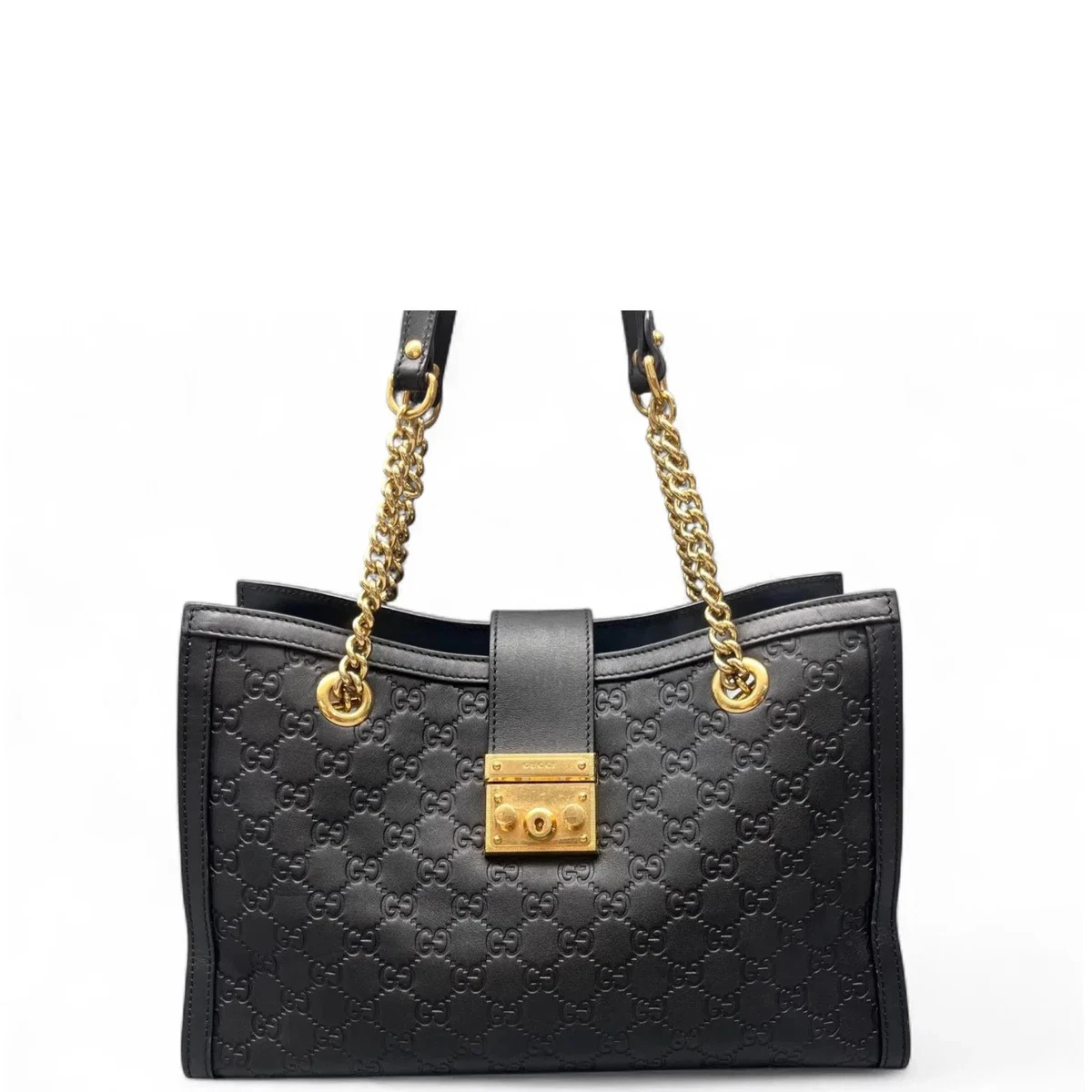 Gucci Guccissima Tote Black Bags & Handbags for Women for sale | eBay