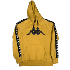 VTG Kappa Hoodie Sweater Mens M Yellow
