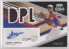 2020 Elite Extra Edition DPL Material Signatures Black Lenny Carela Auto 0rm6