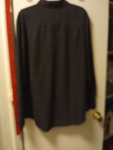 j.ferrar dress shirt Black On Black Design Logo On Buttons Long Sleeve - Picture 12 of 14
