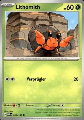 Pokémon Lithomith Paradox Rift #6 (B01311)