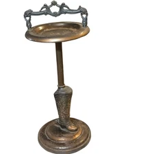 Western Standing Ashtray MCM Smoking Stand Cowboy Boots Mid Century Vintage