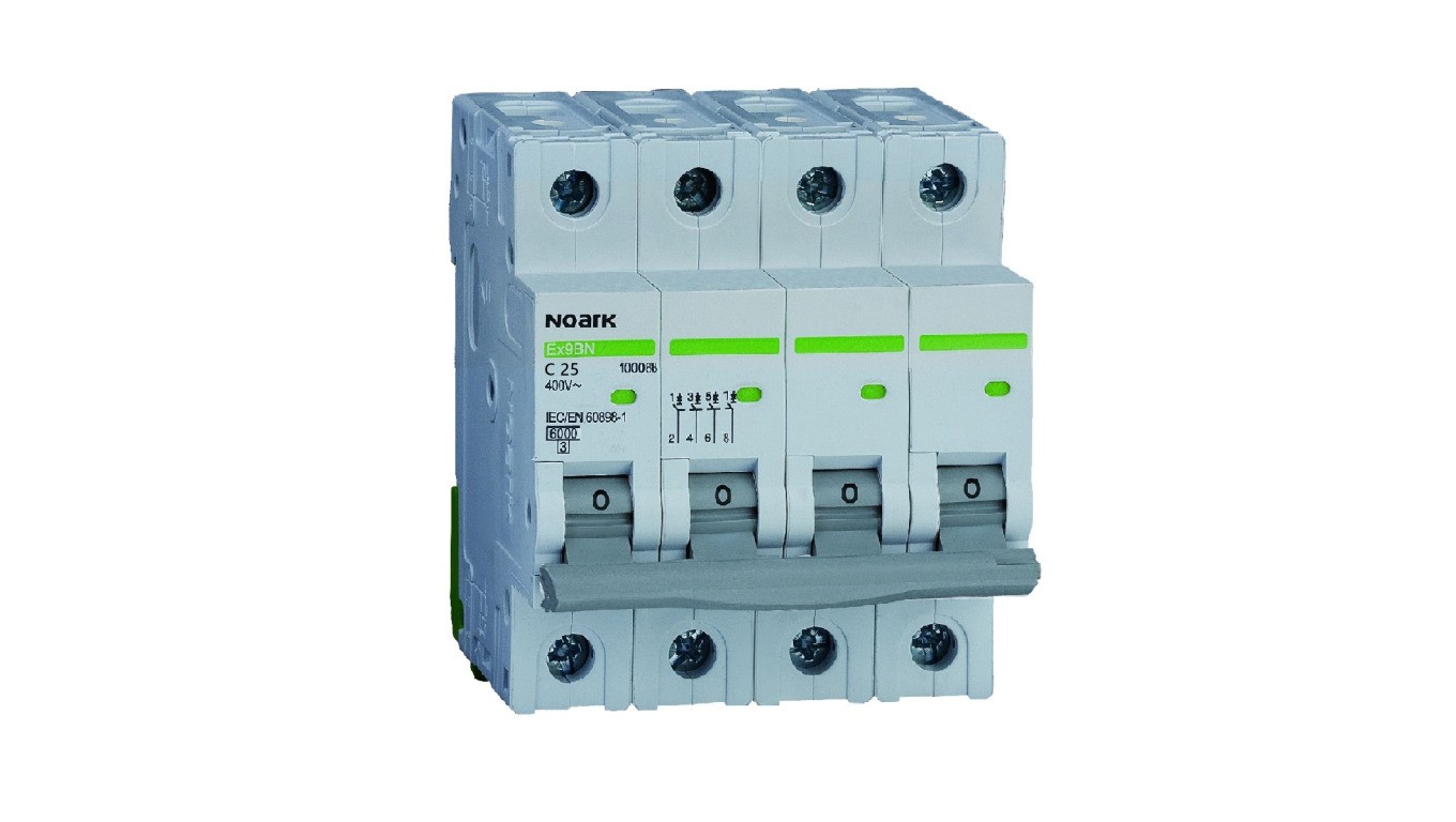 4P C 25A Overcurrent Switch 6kA Ex9BN 100175