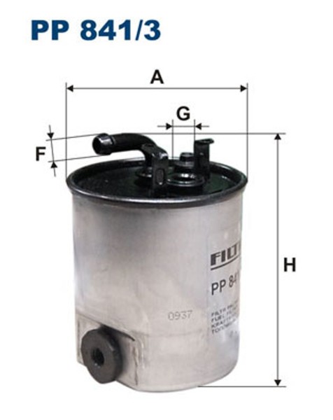 Filtron Kraftstofffilter PP 841/3 Leitungsfilter FüR 638 W168 Klasse Mercedes 5-image