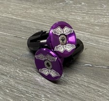 GT Wings Repop Bicycle Bike Handlebar Bar End Plugs Purple BMX