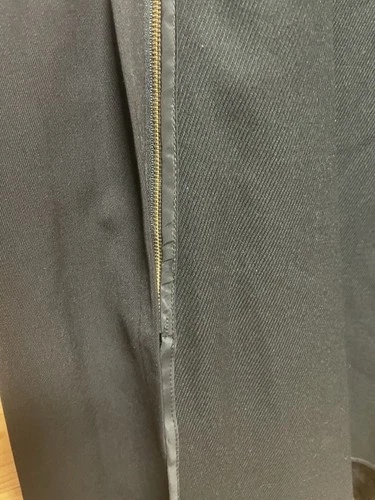 Stanley Blacker VTG Black Trench Coat Mens XXL Wool Lining Dbl Breasted Belt USA image 10