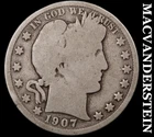 1907-D Barber Half Dollar- Silver- Scarce Better Date- No Reserve #K2879