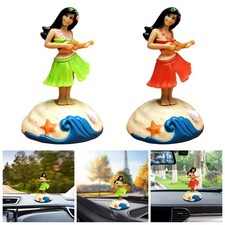 Hawaiian Girl Dashboard Bobbleheads Figurines Hawaiian Dancer Girl for Home