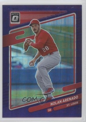 2021 Panini Donruss Optic Purple Pandora Prizm /99 Nolan Arenado #157 04br