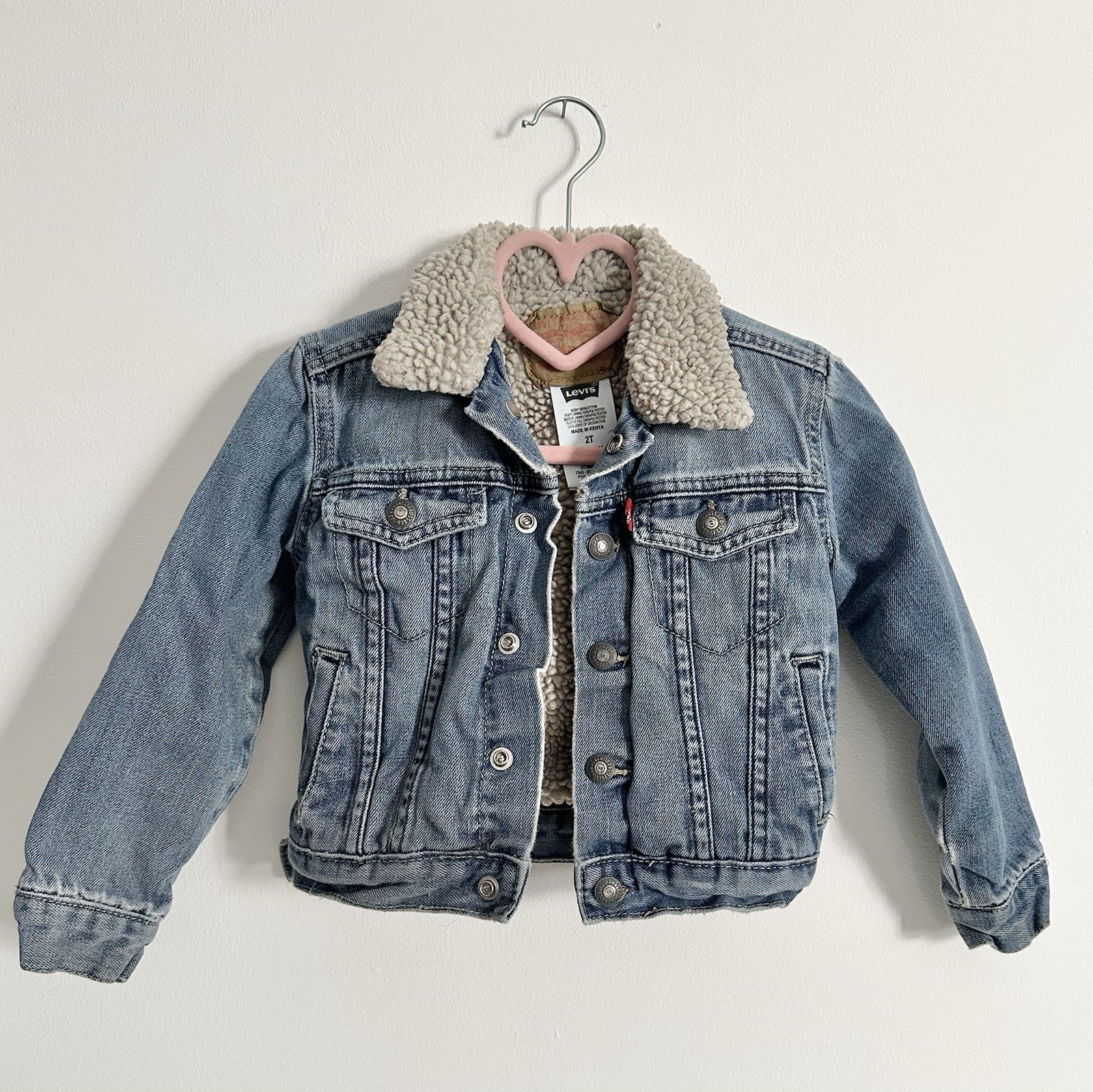 Abrigo Bomber Levi’s Talla 2T Sherpa Forrado Denim
