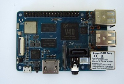 Einplatinencomputer Banana Pi M2 Berry , V40 Quadcore SATA WLAN BT GBLAN