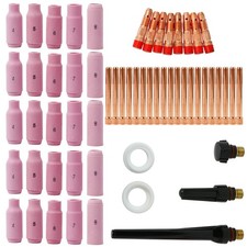 HYDDNice 58pcs TIG Welding Torches Kit Collet Body Alumina Nozzle Consumables...