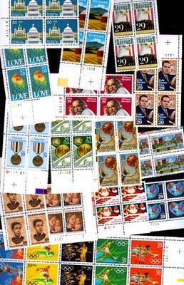 1991 - Choose from ALL Commemorative Plate Blocks! Mint NH, MNH US Stamps!