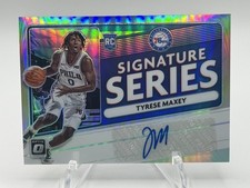 2020 Tyrese Maxey Panini Donruss Optic Signature Series #SS-TYM Holo Rookie Auto