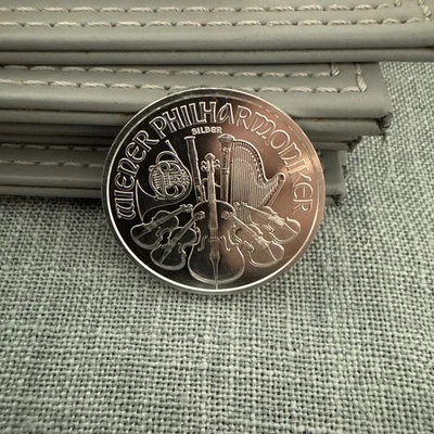 1oz Austrian Philharmonic Silver Coins from 2014. Fine silver 999 billion coins. - Image 1 of 4