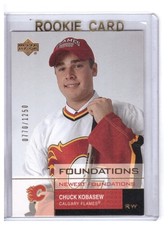 Chuck Kobasew 2002-03 UD Foundations Newest Foundations Rookie Card #146 /1250. rookie card picture