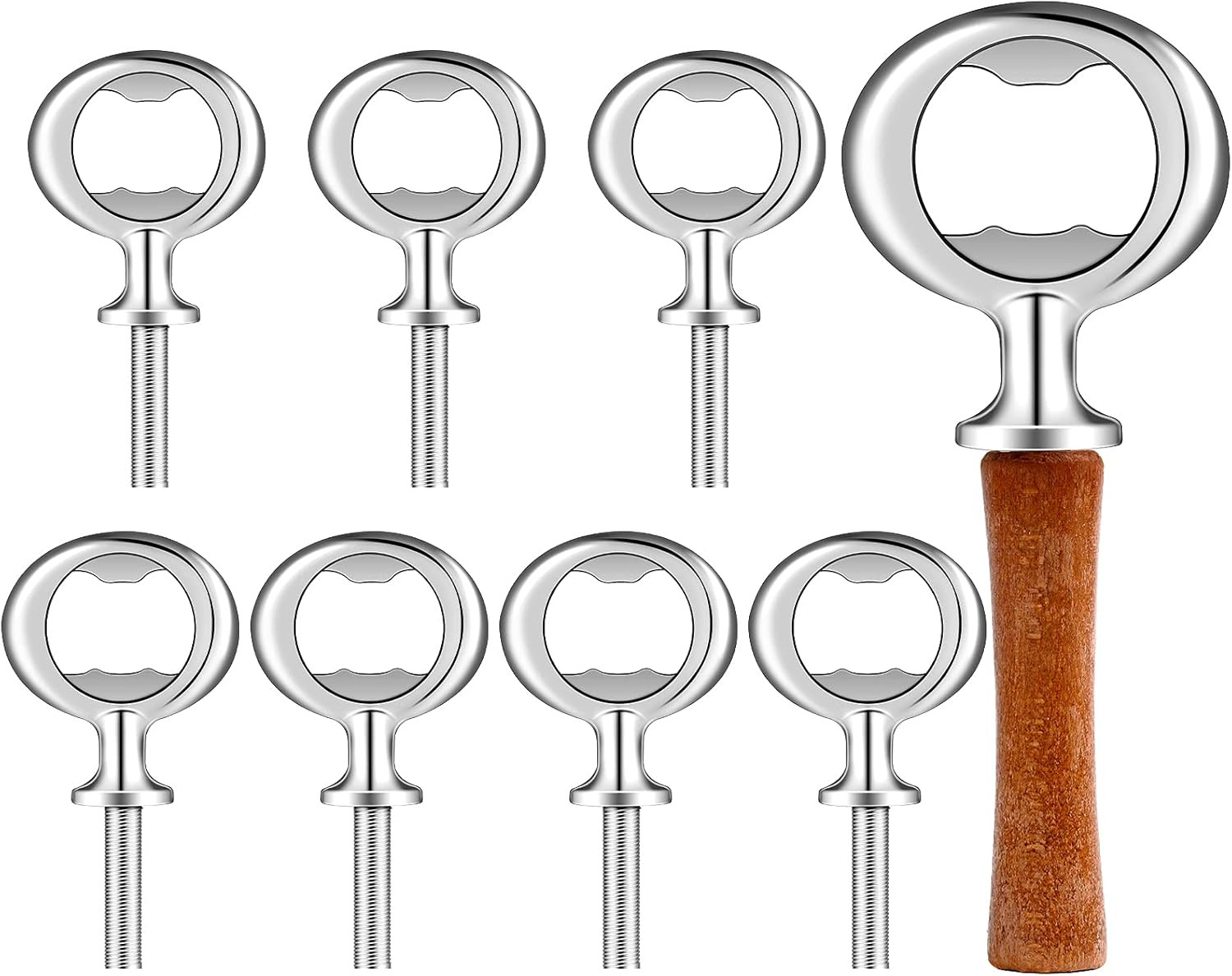7 Pcs Metal Bottle Opener Blank Bulk Bottle Opener Inserts P