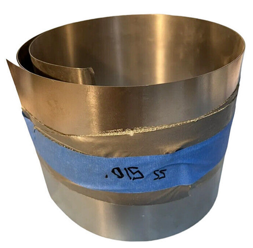 Precision Brand/TBI 22365 Stainless Steel Shim Roll, 0.015 Gauge, 6”x60” Approx
