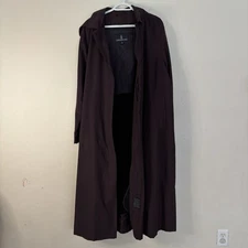 London Fog Women’s 8 Coat Water Resistant Removable Liner & Hood Purple Maroon