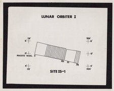 Apollo 11 Lunar Orbiter 1 Site IS-1 Photo Strip RARE 1966 - Original NASA Photo