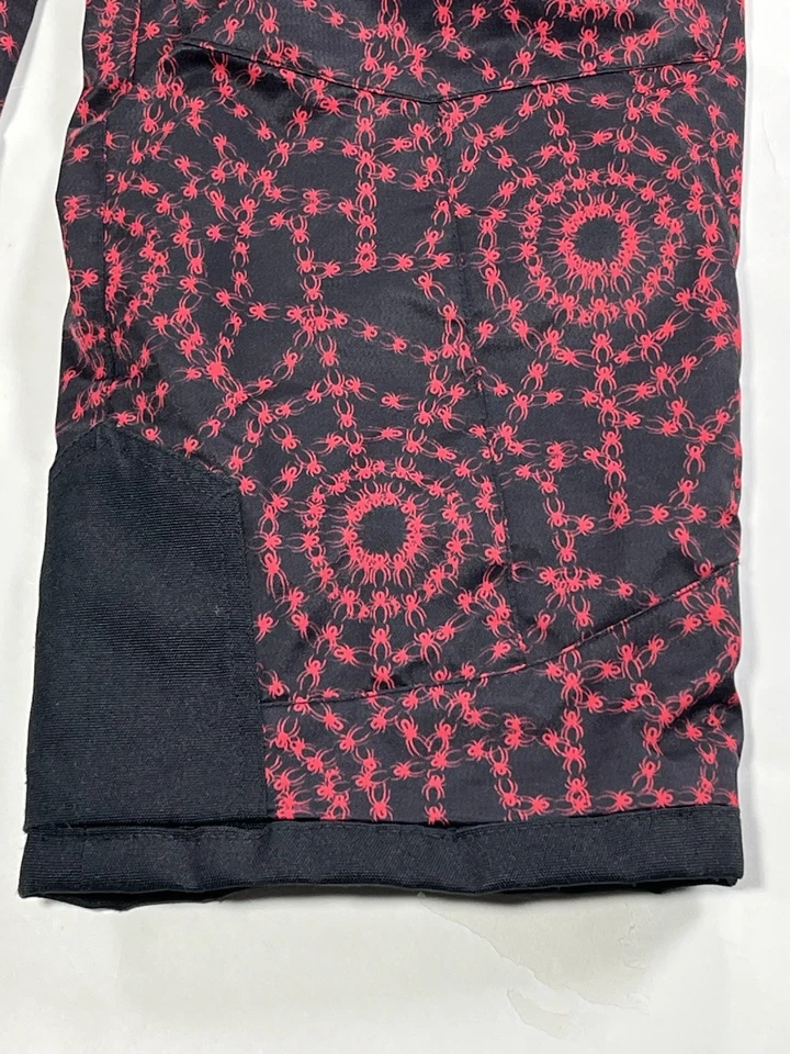 VTG Spyder Youth Kids Snow Pants Size 16 Black Red Spyder Swirl Insulated Spylon - Image 2 of 4
