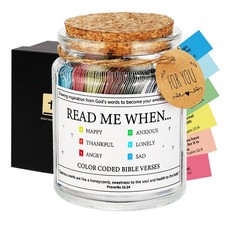 Bible Verse Jar,Scripture Prayer Cards Holy Read Me When Bible Verses Jar,Rel...