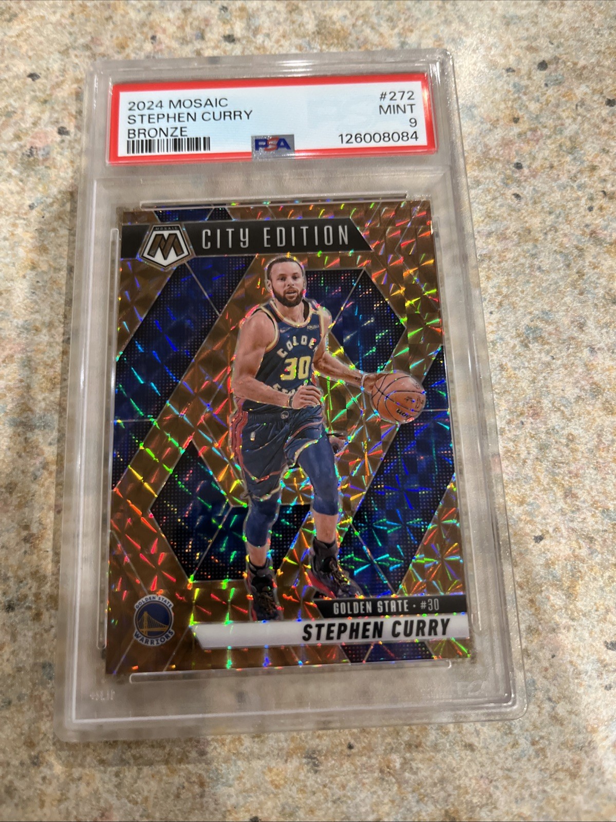 2024-25 Panini Mosaic - City Edition Stephen Curry #272 Bronze Mosaic Prizm /75