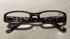 Kerecsen Reading Glasses +4.00 Rectangular Pink Tortoise Frame Reader Womens