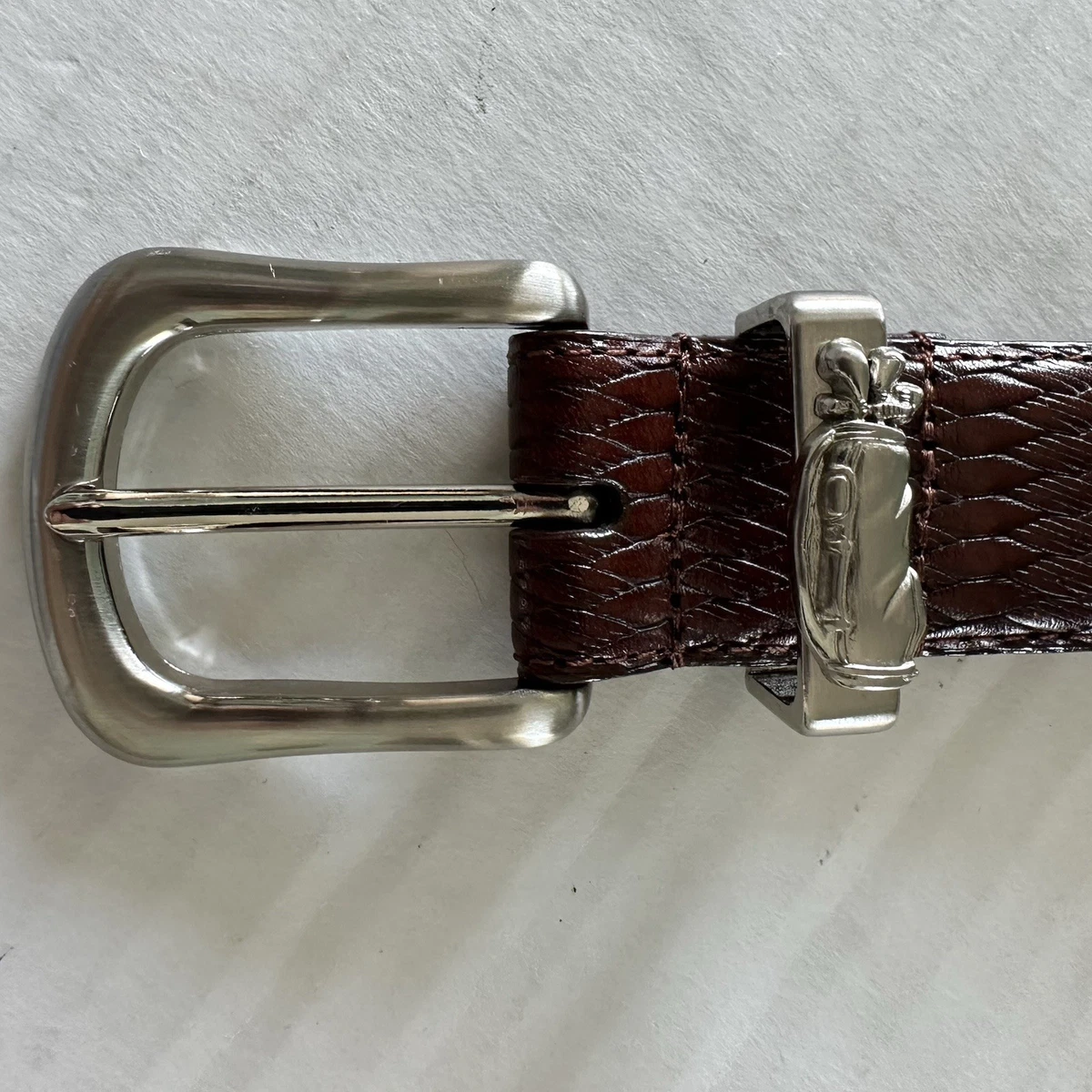 Vintage EXP Silver Tone Metal Belt Size 29\