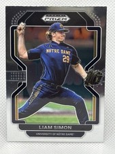2022 Panini Prizm Draft Picks Baseball Liam Simon #PDP166 San Francisco Giants