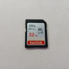 SanDisk Ultra 32GB 80 MB/S Class 10 SD Memory Card