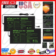 Indoor Seedling Heat Mat Set - Waterproof 10  x 20.75  for Healthy Germination