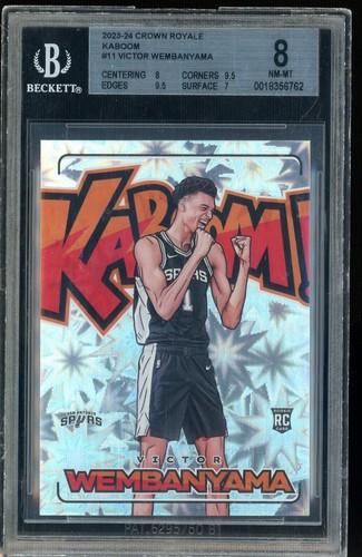Victor Wembanyama #11 2023 Panini Crown Royale Kaboom card