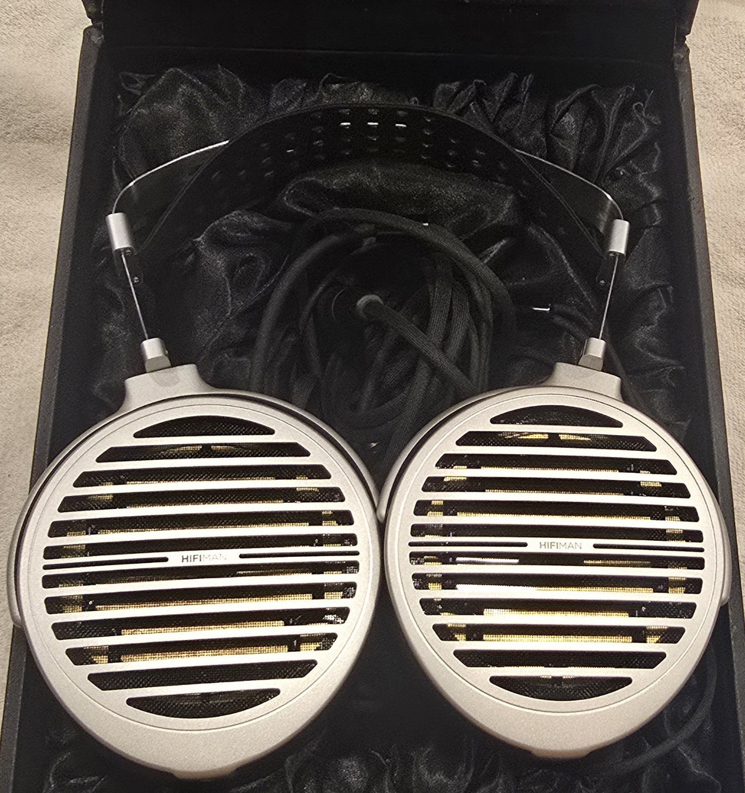 HIFIMAN SUSVARA With New Drivers Full-Size Planar Magnetic Headphones - Silver