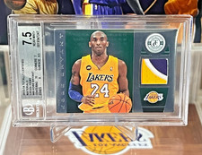 2013-14 Totally Certified Kobe Bryant #48 Totally Green Prime Patch /5 BGS 7.5