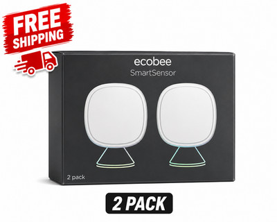 ecobee Smart Sensor 2 Pack - Comfort, Security, Energy Savings, Temperature