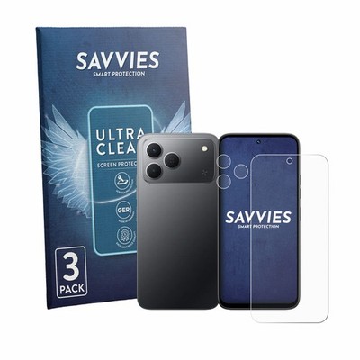6x Schutzfolie für Tecno Spark 50 4G (Display+Kamera) Display Schutz Folie